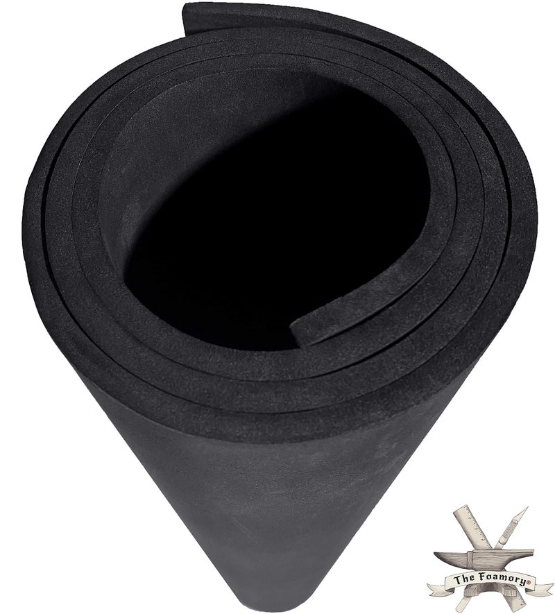 The Foamory Shape Retention EVA Cosplay Foam - 8mm Thick (Black) X-Large 35â€x59â€ High Density EVA Craft Foam Sheets - Premium 85 kg/m3 Heat Shape Material for DIY, Comic, Con or Halloween Costumes - The Foamory - Image 1